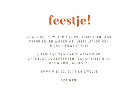 Uitnodiging housewarming abstract 3