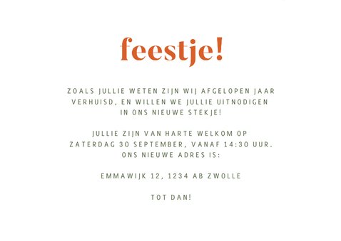 Uitnodiging housewarming abstract 3