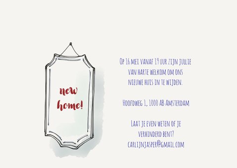 Uitnodiging housewarming Urban Jungle 2