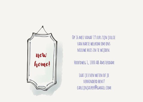 Uitnodiging housewarming Urban Jungle 2