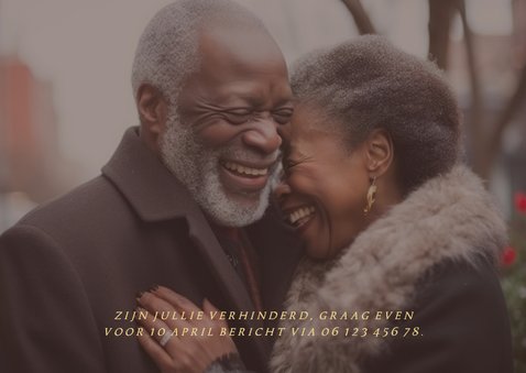 Uitnodiging jubileum 1965 2025 grote foto met goudfolie 2