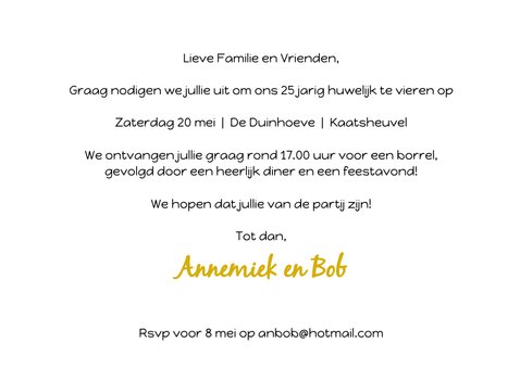 Uitnodiging Jubileum ballonnen goud 3