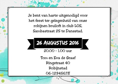 Uitnodiging jubileum huwelijk 3