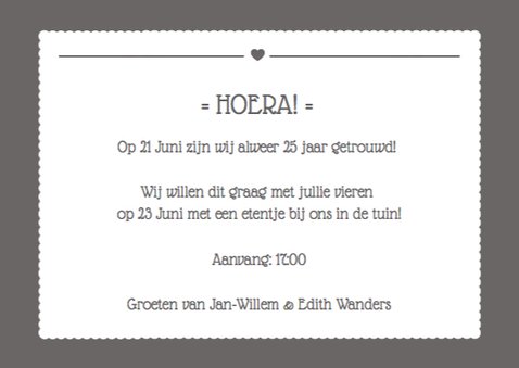 Uitnodiging Jubileum Tekstvlak 3