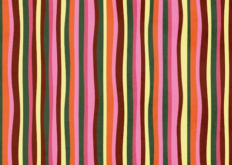 Uitnodiging kerstdiner streepjes hip hartjes goud Achterkant