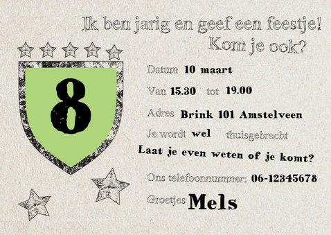 Uitnodiging kind met voetbal-ByF 3