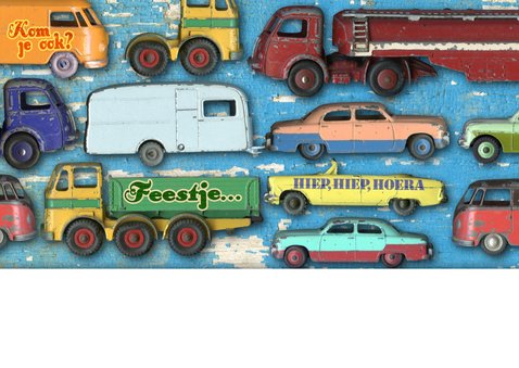 uitnodiging kinderfeest mannenkaart auto 2