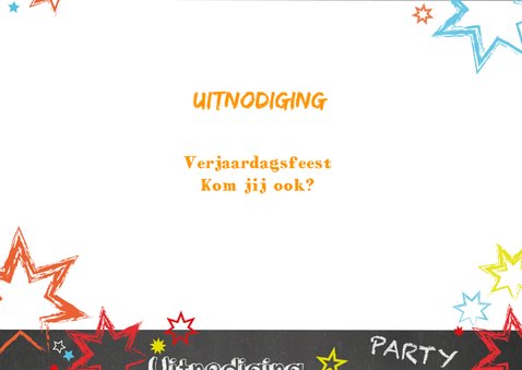 Uitnodiging kinderverjaardag stoer graffiti Party 3