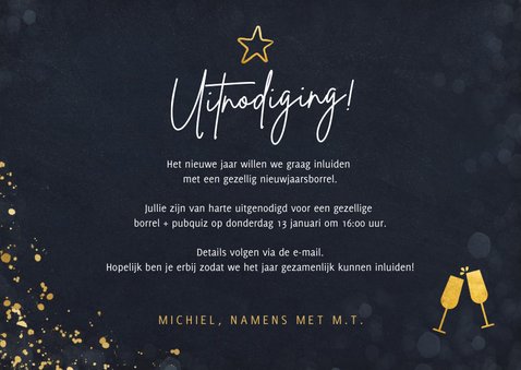 Uitnodiging nieuwjaarsborrel voor personeel  3