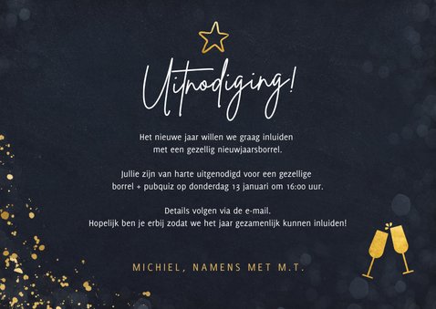 Uitnodiging nieuwjaarsborrel voor personeel 3
