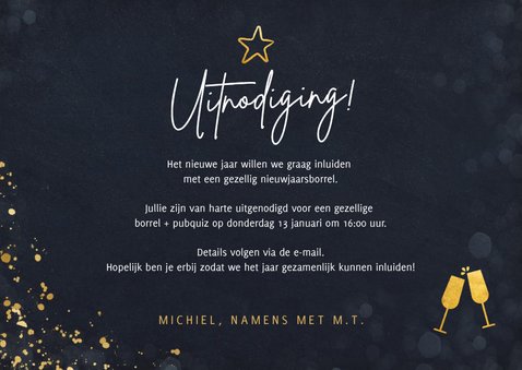 Uitnodiging nieuwjaarsborrel voor personeel 3