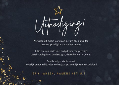 Uitnodiging online kerstborrel met proostende wijnglazen 3