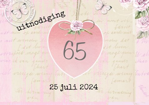 uitnodiging pensioen vintage 2