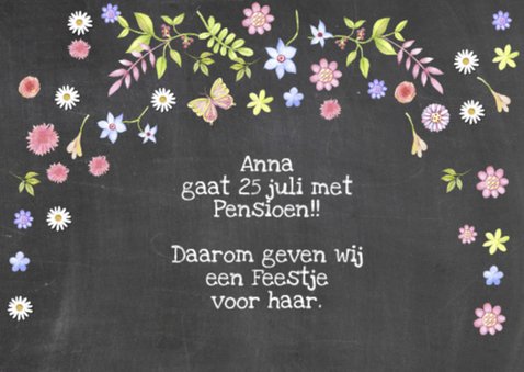 uitnodiging pensioenfeest tekst 2