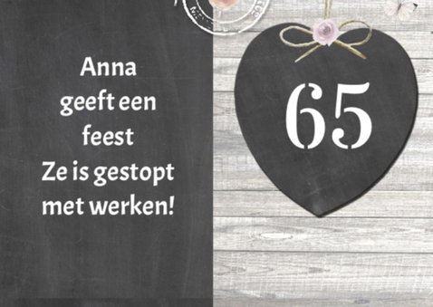 Uitnodiging pensioenfeestje 2