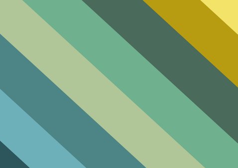 Uitnodiging strepen blauw 1LS3 Achterkant