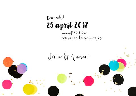Uitnodiging verjaardag feest hip 3