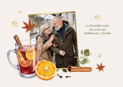 Uitnodiging winter tuinfeest glühwein feestje stijlvol 2