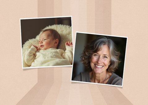  Uitnodiging zestig jaar retrolook beige 3d 1966 jaartal 2