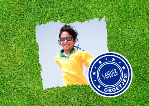 Uitnodigingskaartje voetbalfeestje 2