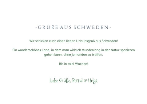 Urlaubs-Grußkarte mit Foto 3