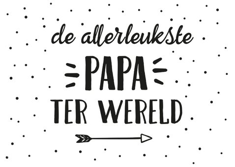 Vaderdag hippe handlettering kaart met naam en eigen foto's 2