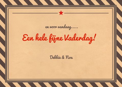 Vaderdag Tegoedbon Vintage rood 3