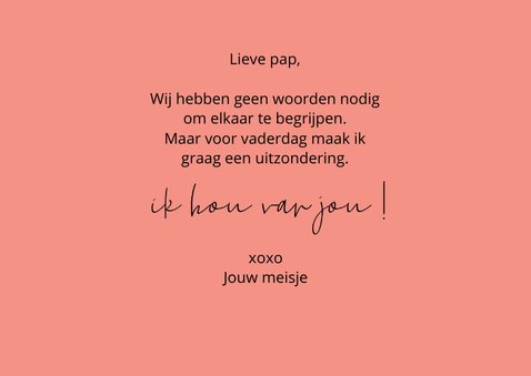 Vaderdag XOXO this says it all 3
