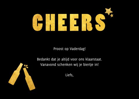 Vaderdagkaart met biertjes - cheers! 3