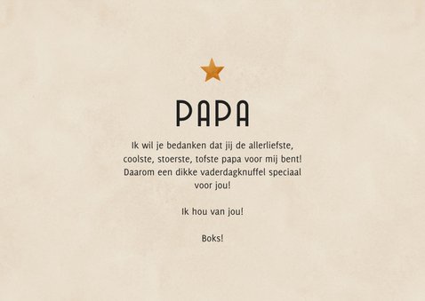 Vaderdagknuffel fotocollage met bliksem en sterren 3