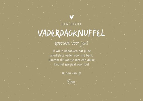 Vaderdagknuffel fotocollage met hartjes aanpasbaar 3