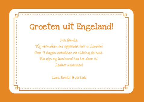 Vakantie Landkaart UK 3