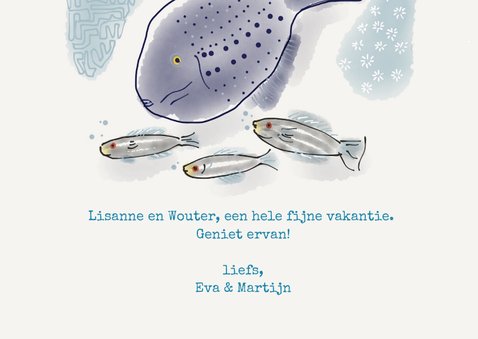 Vakantiekaart fish 3