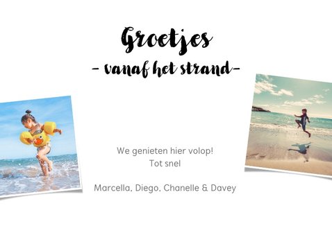 Vakantiekaart met ruimte voor 10 foto's 3