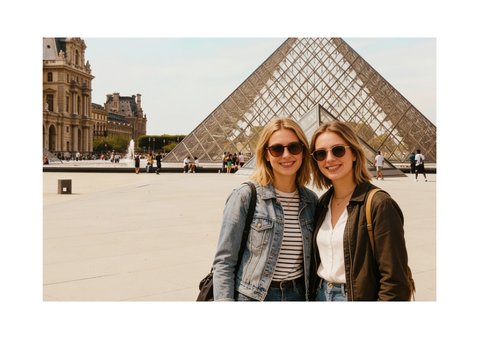 Vakantiekaart oui oui paris fotocollage stedentrip 2