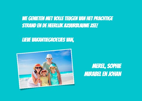 Vakantiekaart selfie - SG 3