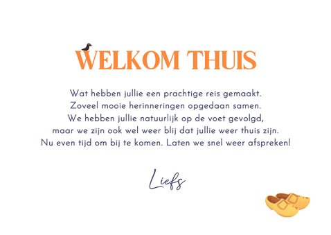 Vakantiekaart welkom thuis in Nederland molen Holland 3