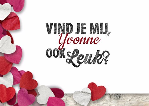 Valentijn confetti hartjes leuk 3