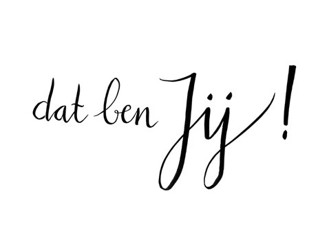 Valentijn handlettering de liefste ben jij 2