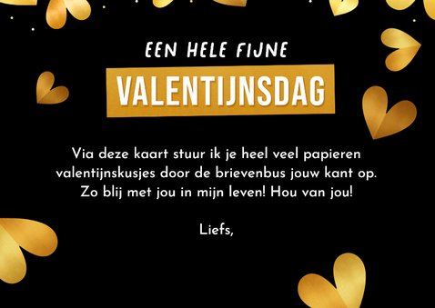 Valentijn kaart kus door de brievenbus met eigen foto's 3