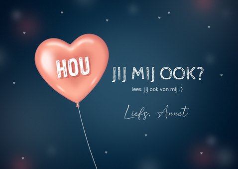 Valentijnskaart ik hou je 3