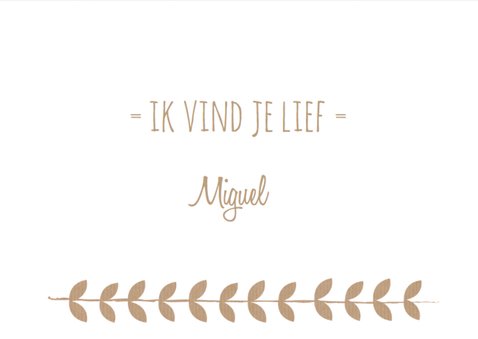 Valentijnskaart Kraft Naam Foto 3