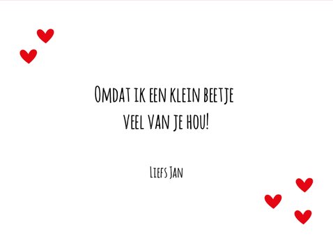 Valentijnskaart Kusje voor jou 3