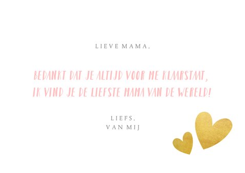 Valentijnskaart met foto voor de liefste mama ter wereld 3