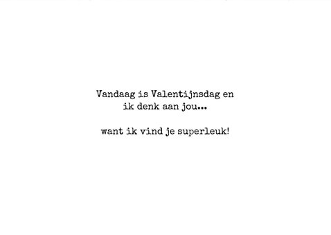Valentijnskaart met hippe beetje verliefd tekst en confetti 3