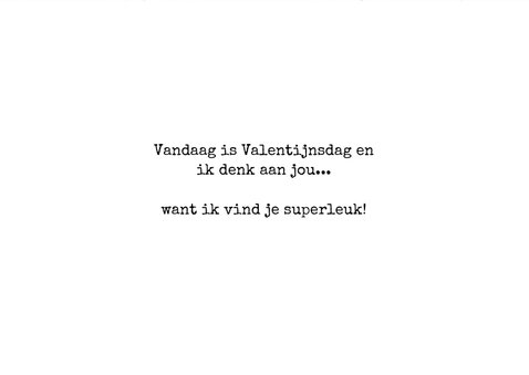 Valentijnskaart met hippe beetje verliefd tekst en confetti 3