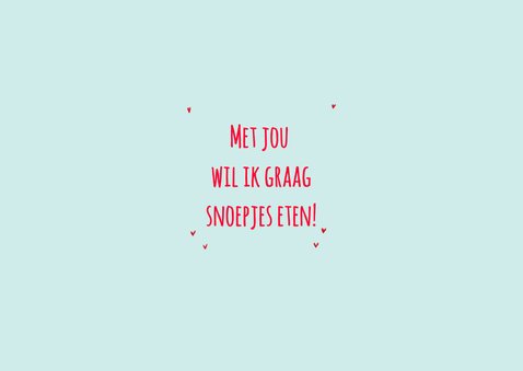 Valentijnskaart met snoepjes en een foto 3