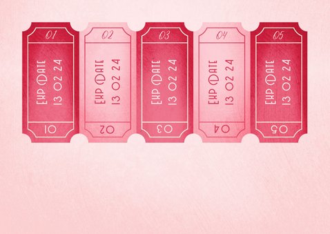 Valentijnskaart naughty coupons uitknipbaar 2