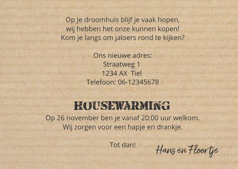 Verhuisbericht - wij gaan verhuizen fotokaart 3