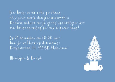 Verhuiskaart bakfiets en kerstboom 3